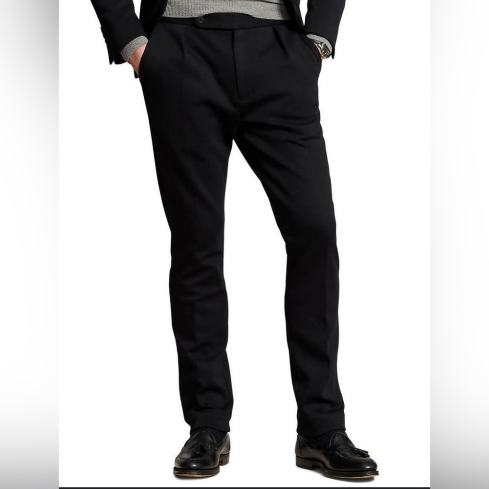 Ralph Lauren Men's Slim Black dress pants trousers size 38W x 29 L